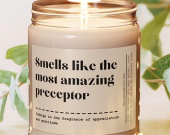Nurse Preceptor Gift Candle Thanks Preceptor Candle Nursing Instructor Gift Preceptor Thank You Gift New Nurse Preceptor Soy Wax Candle