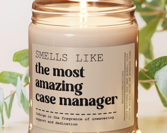Case Manager Gift Case Management Candle Appreciation for Social Worker RN Case Manager Gifts Nurse Case Manager Week Care Coordinator Gift