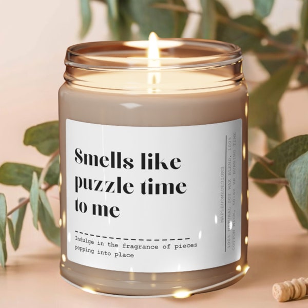 Puzzle Candle, Puzzle Lover Gift, 5000 puzzle, 1500 Puzzle, Cappadocia Puzzle ,Gettysburg Puzzle, Karakuri Puzzle, Hometown Puzzle Candle