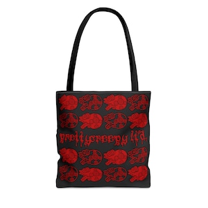 Miquitzli Black & Red Tote Bag