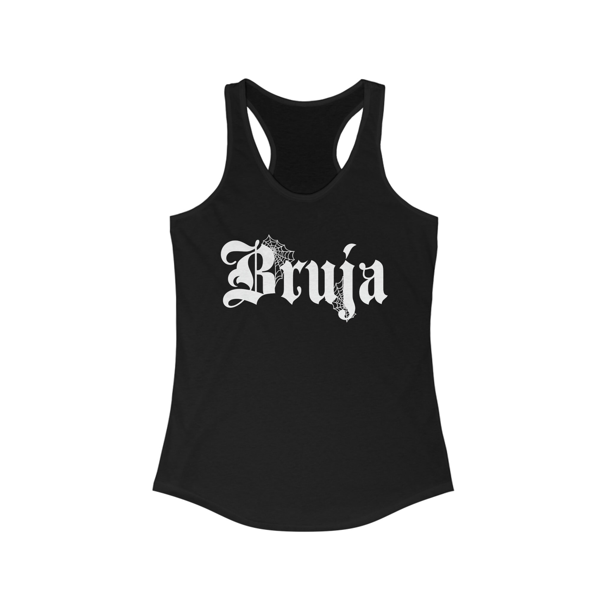 Bruja Spider Webs Women's Ideal Racerback Tank