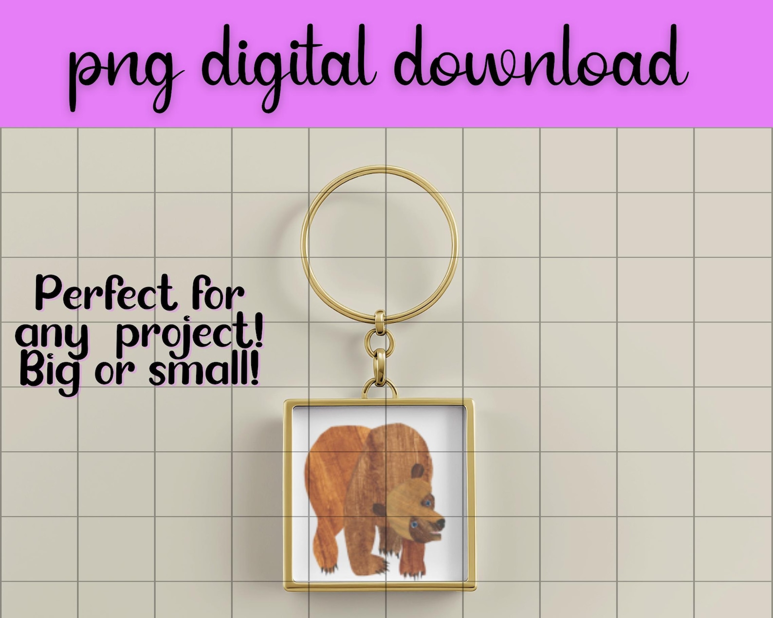 Brown Bear What Do You See? Clip Art Set | Transparent PNG Digital ...
