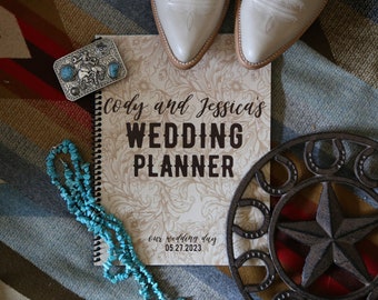 Western Wedding Bridal Planner Booklet - Wedding Planner, Bridal Gift, Cowgirl Wedding Planner