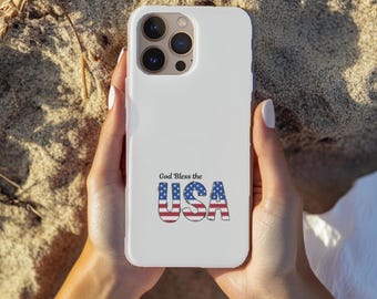 USA Flag Phone Case, Patriotic Gifts, Durable Cell Phone Covers, Independence Day Accessories, American Pride