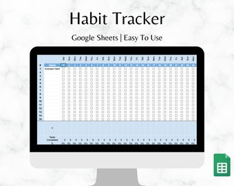 Vanespårning Google-kalkylblad, vanespårningskalkylblad, utskrivbar vanespårning, vanespårningsmall,