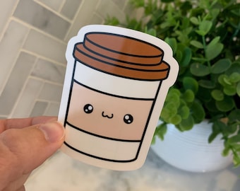 Adesivo de café, adesivo para levar café, adesivo à prova d'água