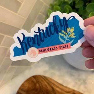 Kentucky Sticker, Kentucky Waterproof Sticker