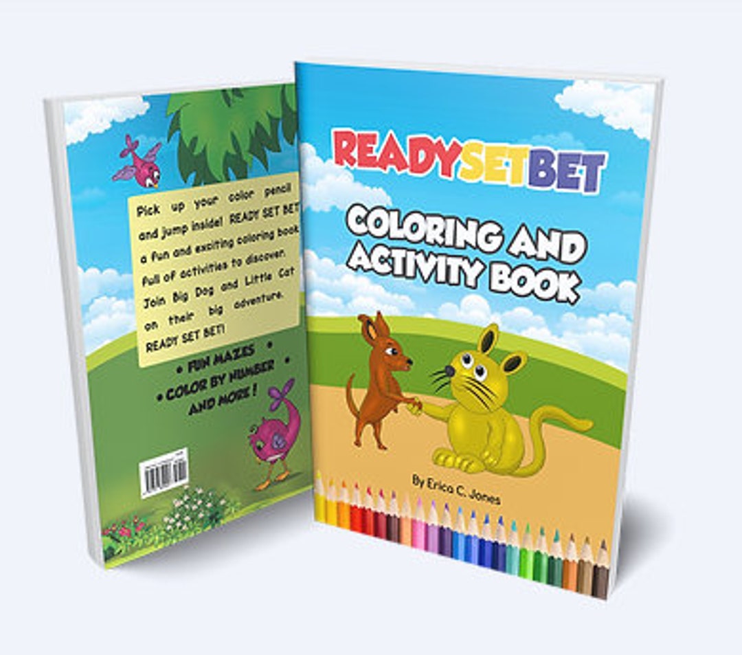 Ready Set Bet Coloring Activity Book - Etsy