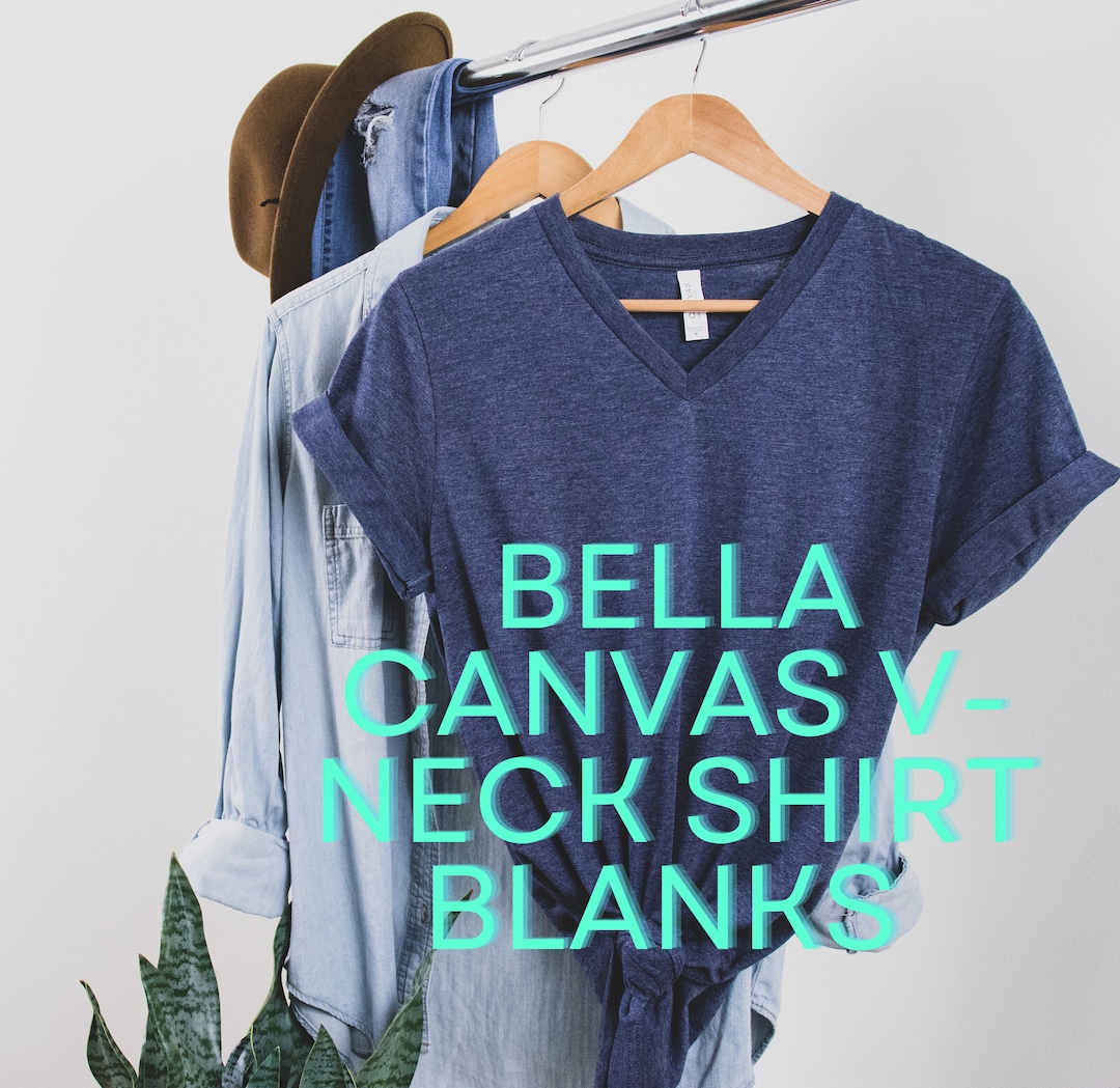 Blank V-neck Bella Canvas T-shirt,3005 Plain Bella Canvas V-neck,soft ...