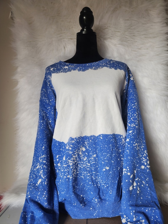Bleached sweatshirts-bleached blank custom sweatshirts-tie dyed bleached Gildan sweatshirt-sublimation blanks-sublimation sweatshirt