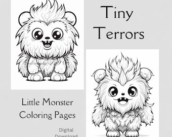 Tiny Terrors: A Little Monster Coloring Book