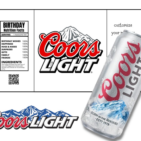 Coors Light Beer - Etsy