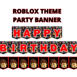 Roblox  Imprimibles para fiestas gratis, Imprimibles fiesta, Plantilla de  tarjeta de cumpleaños