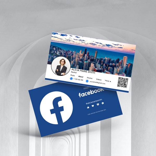 facebook business card template, facebook editable business card template, facebook business card template idea, editable business card