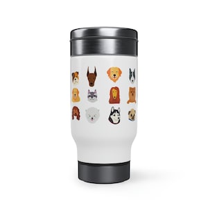 Stainless Steel Travel Mug with Handle, 14oz
