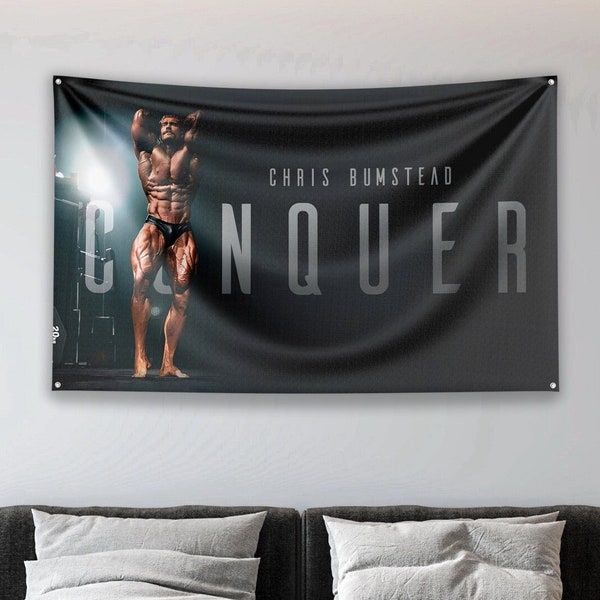 CBUM Flag / 3x5 Tapestry Banner Chris Bumstead Poster Wall Decor Collage Dorm Bodybuilding Merch Wall Art