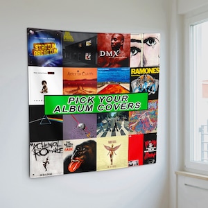 Custom Album Collage Flag Tapestry Poster Dorm Music Merch Banner Design Canvas Personalized Wall Art Man Cave Kanye Drake Tapestries