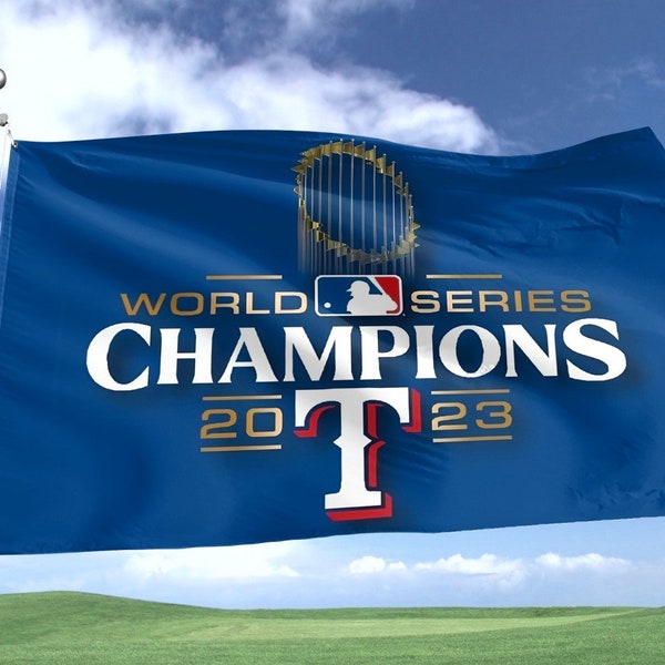 Texas Rangers WORLD SERIES Flag Championship Banner / MLB Playoffs Poster Merch Tapestry Pennant Canvas Sign Wall Dorm Decor Gift