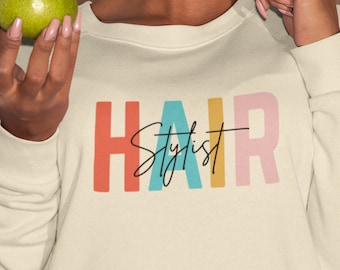 Hair Stylist Sweatshirt, Hairdresser Gift, Hair Stylist Pullover, Cosmetology Grad Gift, Hairdresser Shirt, Hairstylist Gift, Women's Gift