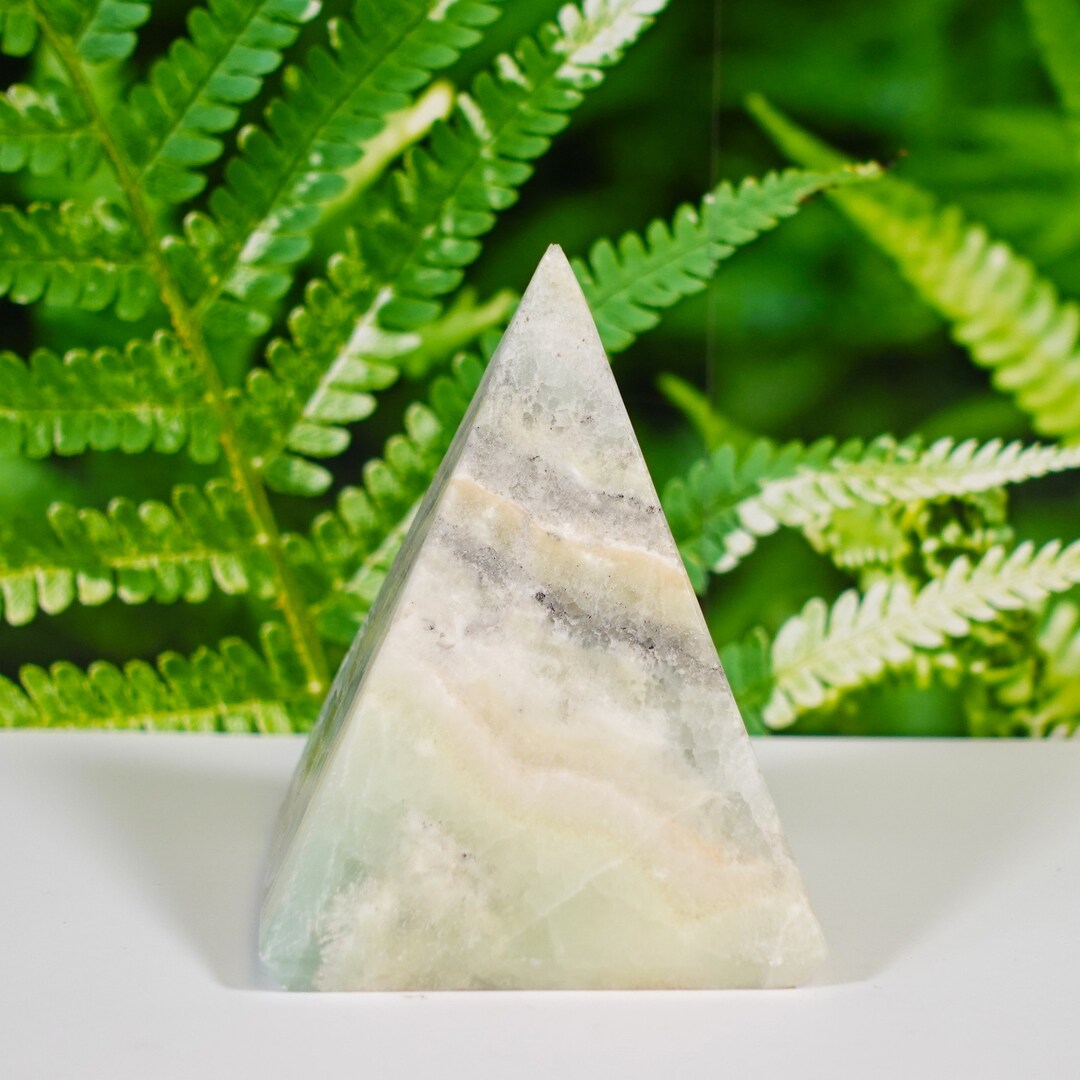 Triangular Pyramid Calcite Pistachio Calcite Pyramid - Etsy