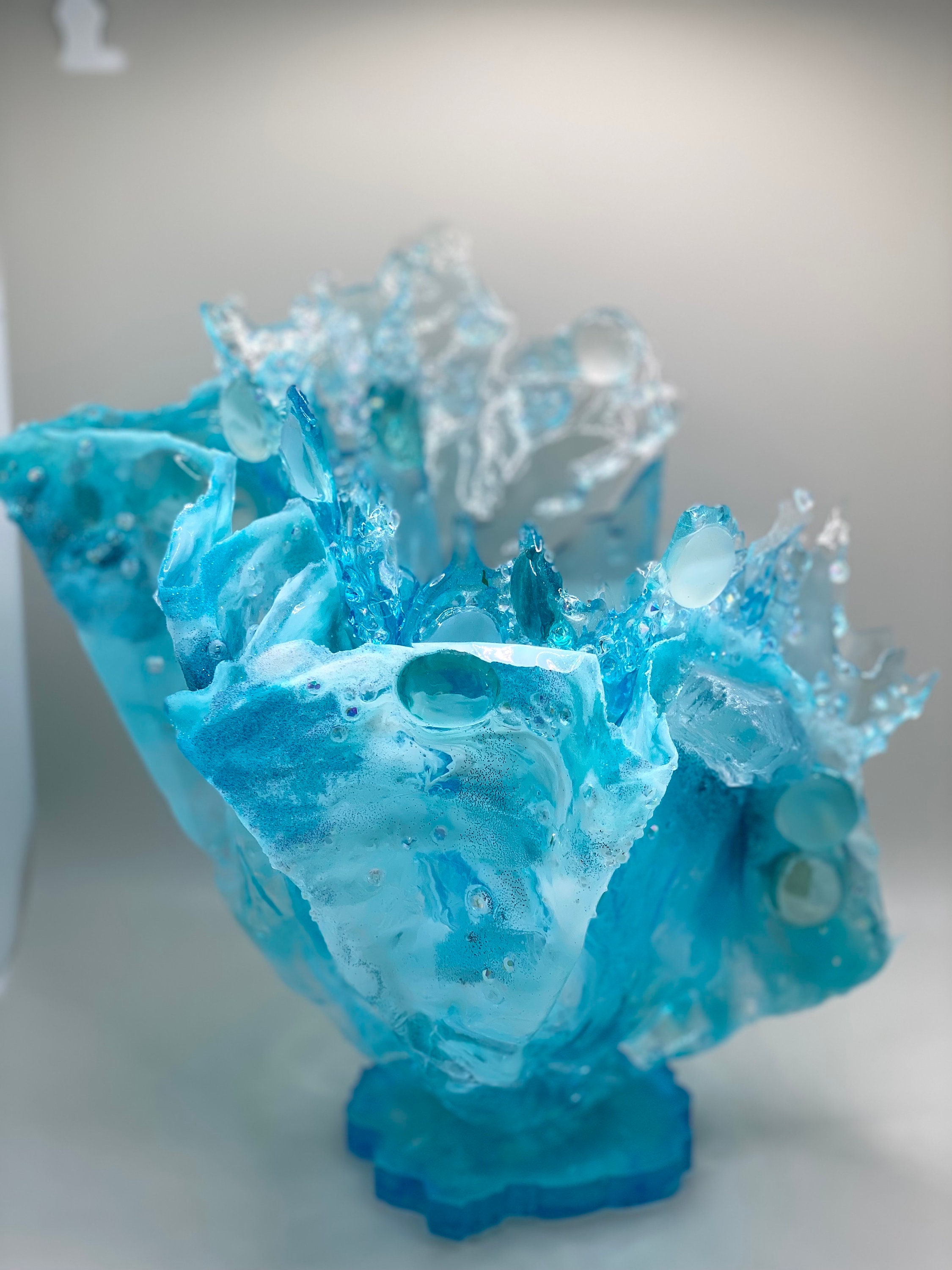 Water Splash Resin Sculpture