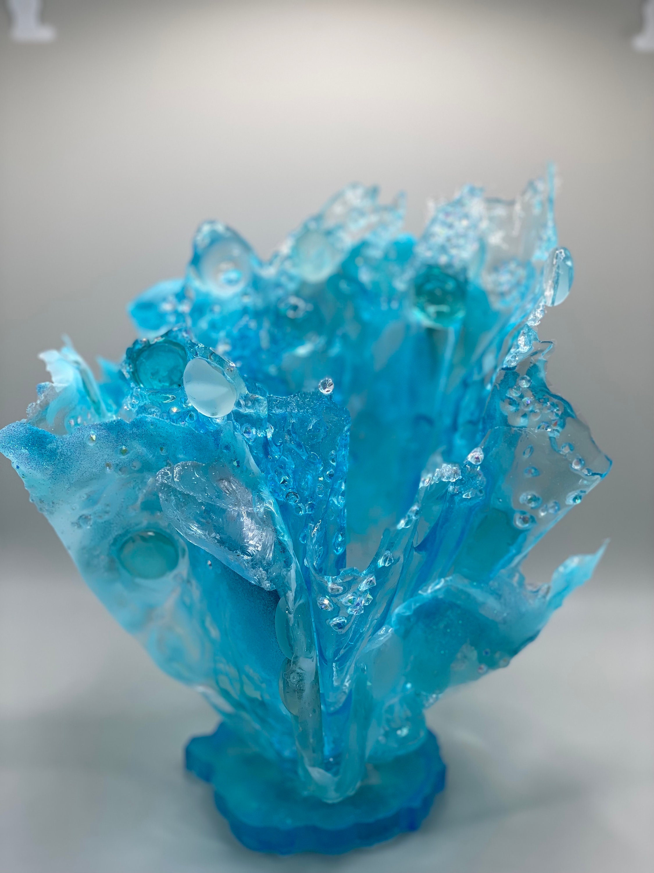 Water Splash Resin Sculpture