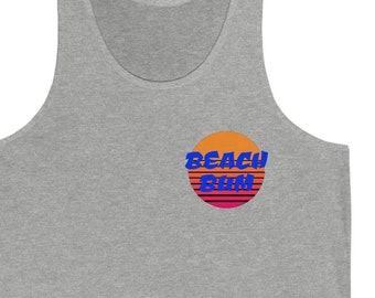 Beach Bum Tank Top, Beach Bum with Sun Tank, Sunrise Tank Top, Summer Beach Tank