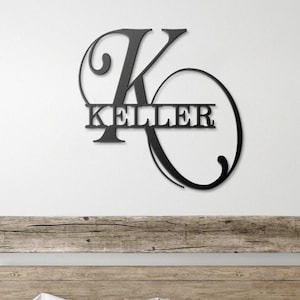 Personalized Monogram Gate Sign / Custom Front Door Sign / Family Name ...