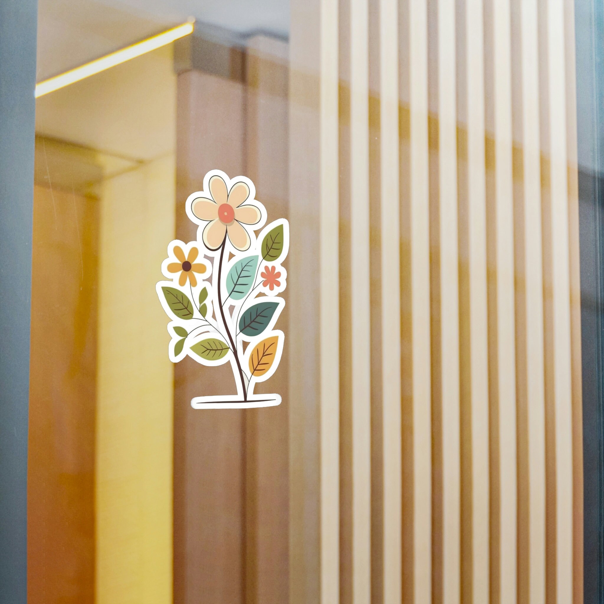 Floavour Poster Sticker Flower Sticker / Floral Sticker / Wildflower Sticker / Water Bottle ...