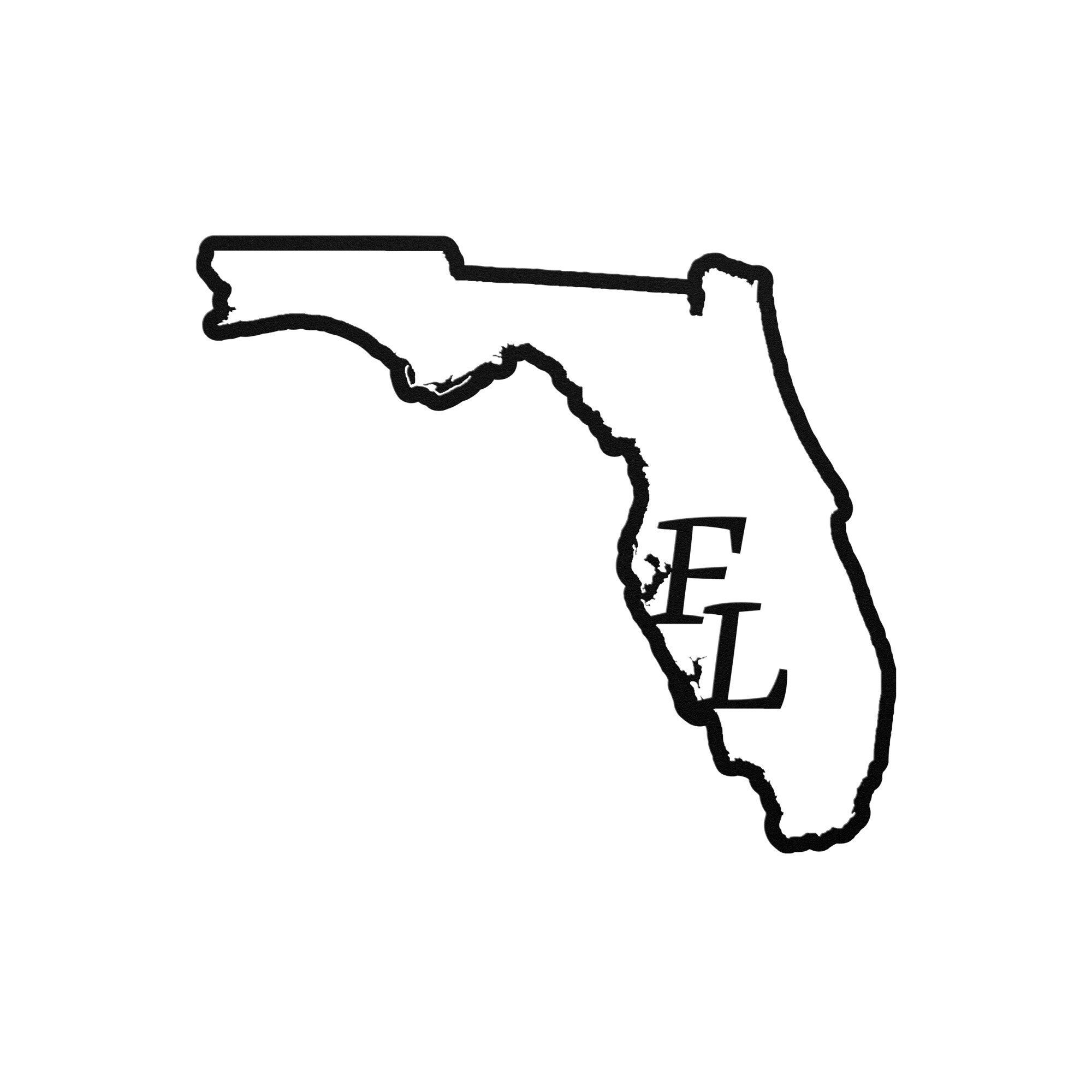 Florida Wall Art Metal / State Wall Art / Florida Home Decor / Metal