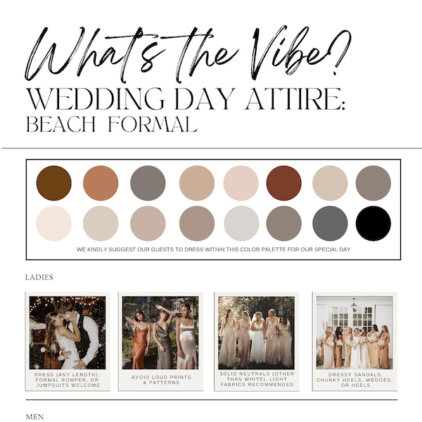 Wedding Guest Dress Code Template