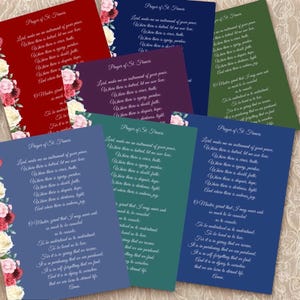 Prayer of Saint Francis | Faith-Based Digital Print | Christian Wall Art | Inspirational Decor