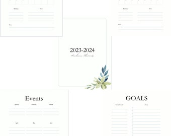 2023-24 digital printable planner