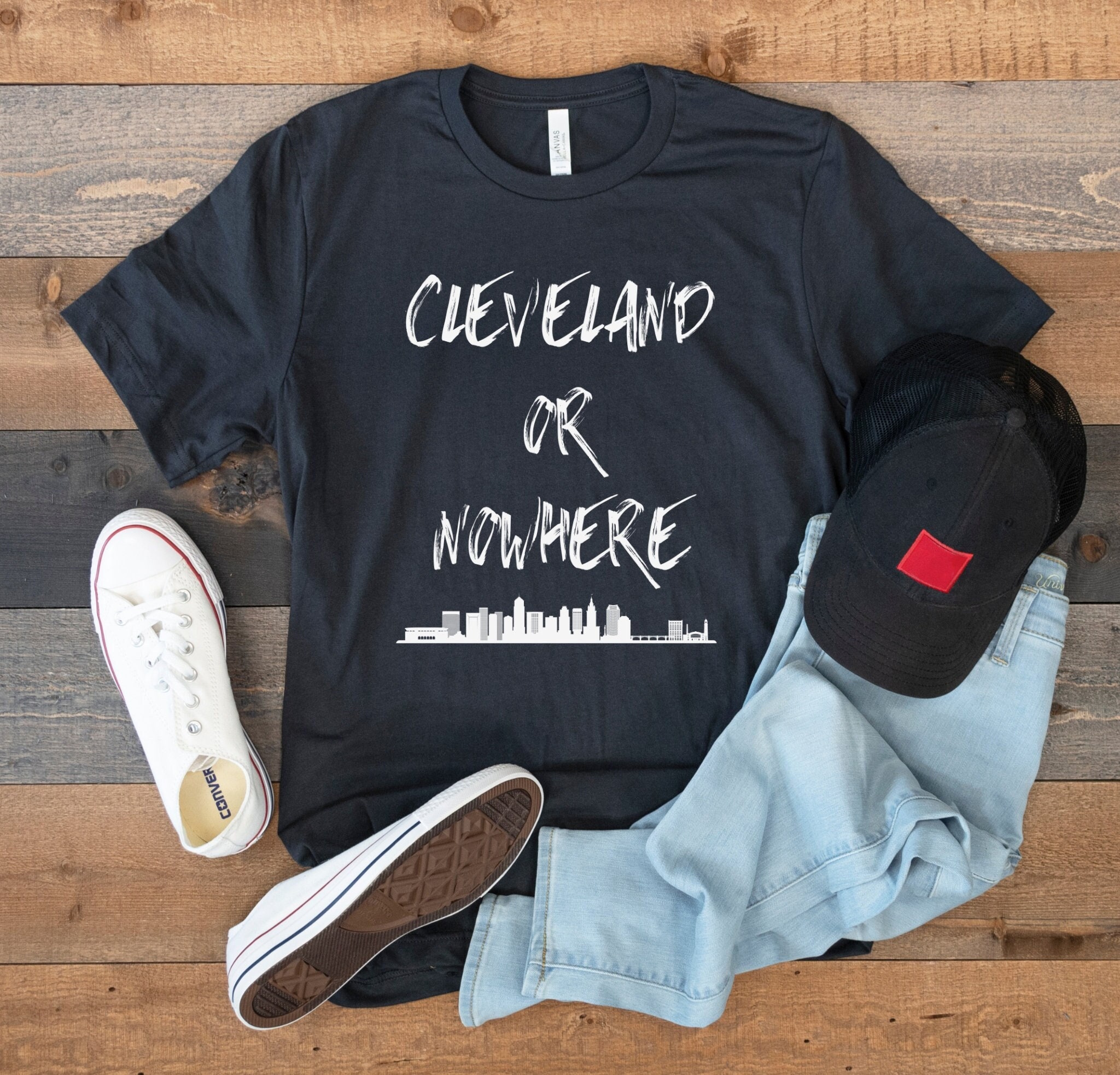 Love Cleveland City Map Cleveland 216 Essential T-Shirt for Sale