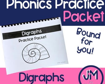 Digraphs Practice Workbook – Phonics, Reading & Writing Activities