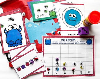 Monster Activity Bag - Play & Learn for Preschool or Kindergarten