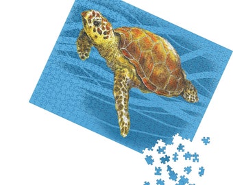 Puzzle, Sea Turtle, Paper, Unique Jigsaw, Family, Adults