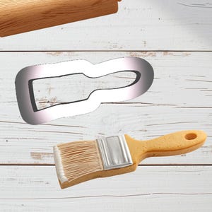 Paintbrush Shaped Cookie Cutter