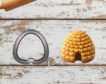 Beehive Shaped Plastic Cookie Cutter - Animal Cookies - Polymer Clay Cutter - Fondant Cutter - Craft Cutters - 3d Printed Cookie Cutter
