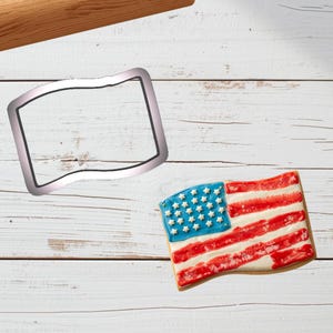 Flag Shaped Plastic Cookie Cutter