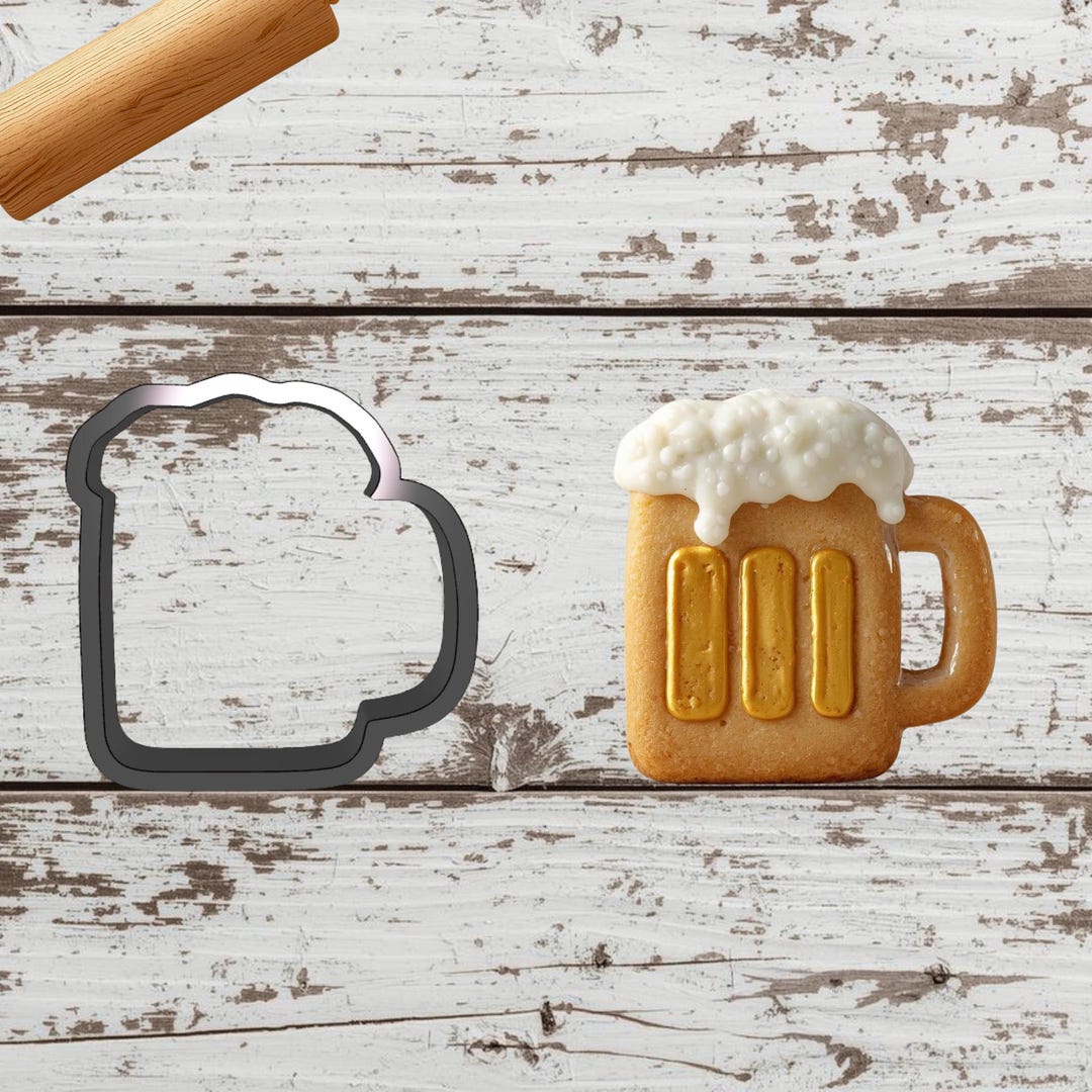 Cwc Cookie Cutter Mug Beer Mug Shaped Plastic Cookie Cutter - Polymer Clay Cutter - Fondant ...