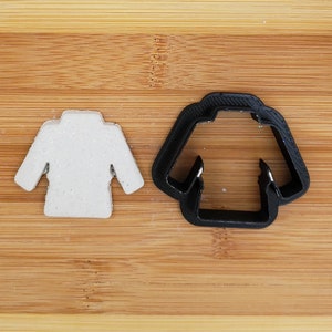 Karate Uniform Shaped Plastic Cookie Cutter - Polymer Clay Cutter - Fondant Cutter - Craft Cutters - 3d Printed Cookie Cutter