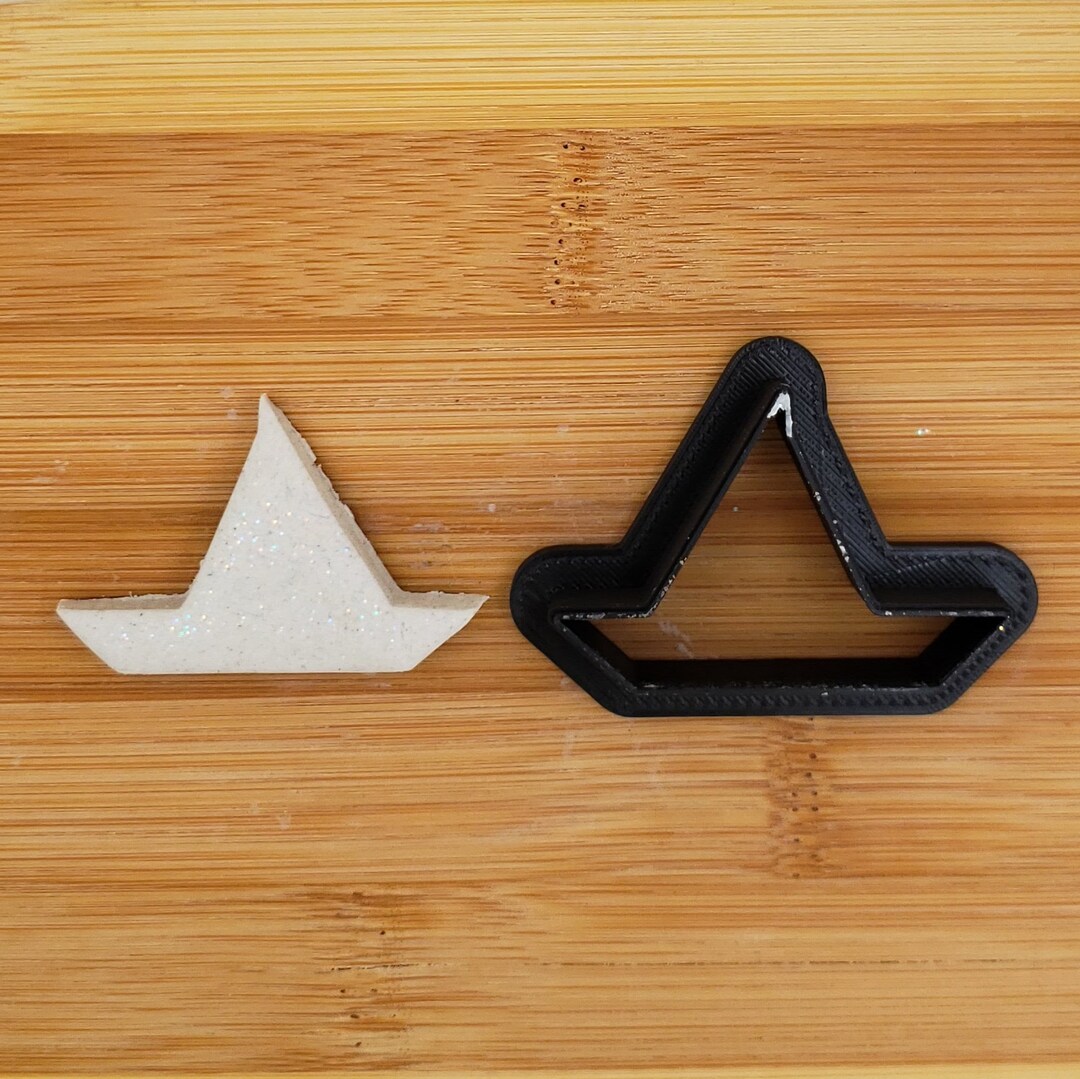CybrTrayd Tagliabiscotti In Acciaio Stagnato A Forma Di Vela, 8,9 Cm, Per Pasta, Fimo E Frutta