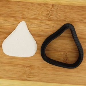 Valentines Day Chocolate Kiss Shaped Plastic Cookie Cutter - Polymer Clay Cutter - Fondant Cutter - Craft Cutters - 3d Printed Cookie Cutter