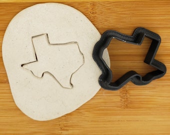 State of Texas Shaped Plastic Cookie Cutter - United States Cookie Cutter - Polymer Clay Cutter - Craft Cutters - 3d Printed Cookie Cutter