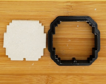 Pixel Cloud Shaped Cookie Cutter - Mario Cookie Cutter - 8bit Cookie Cutter - Polymer Clay Cutter - Craft Cutters - 3d Printed Cookie Cutter