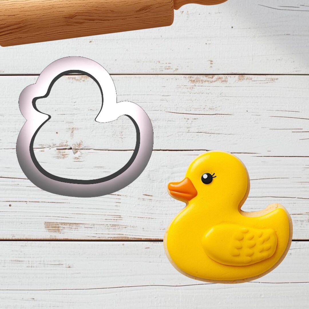 Rubber Duck Shaped Plastic Cookie Cutter - Polymer Clay Cutter ...