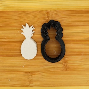 Pineapple Shaped Plastic Cookie Cutter - Fruit Shape Cutters - Polymer Clay Cutter - Fondant Cutter - Craft Cutters - 3d Printed Cutter