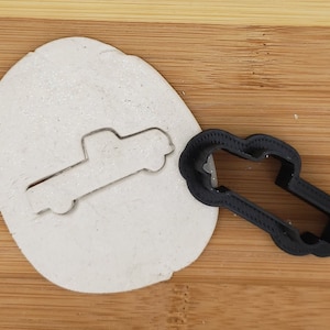 Vintage Pickup Truck Shaped Plastic Cookie Cutter - Polymer Clay Cutter - Fondant Cutters - Craft Cutter - 3d Printed Cookie Cutter