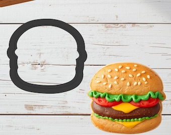 Hamburger Shaped Cookie Cutter